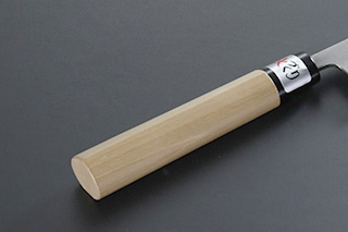 白木丸柄 ペティナイフ なしじ白木丸柄